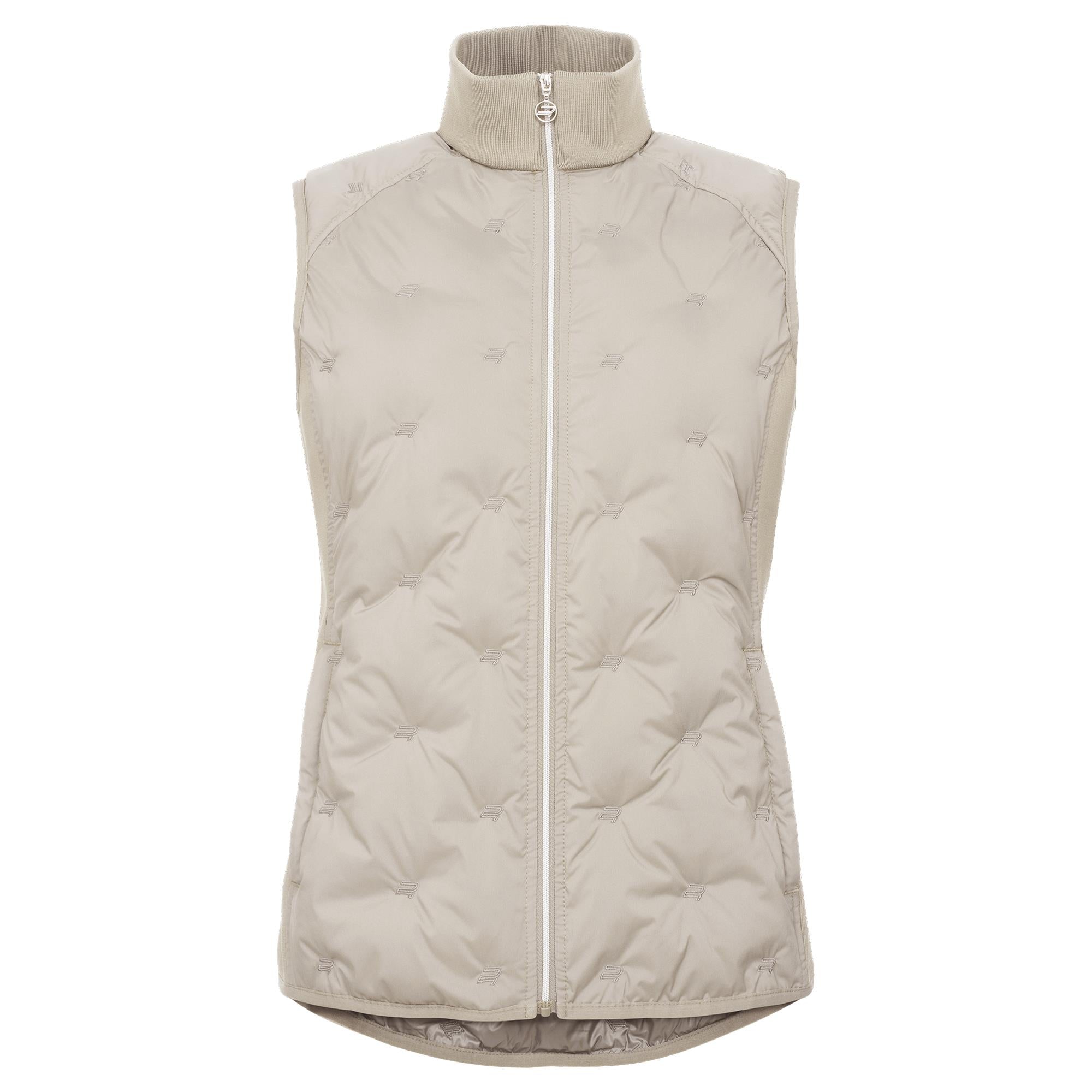Rohnisch Padded Windbreaker Ladies Golf Vest Oatmeal